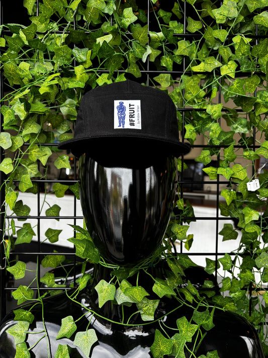 Black 5 Panel Hat