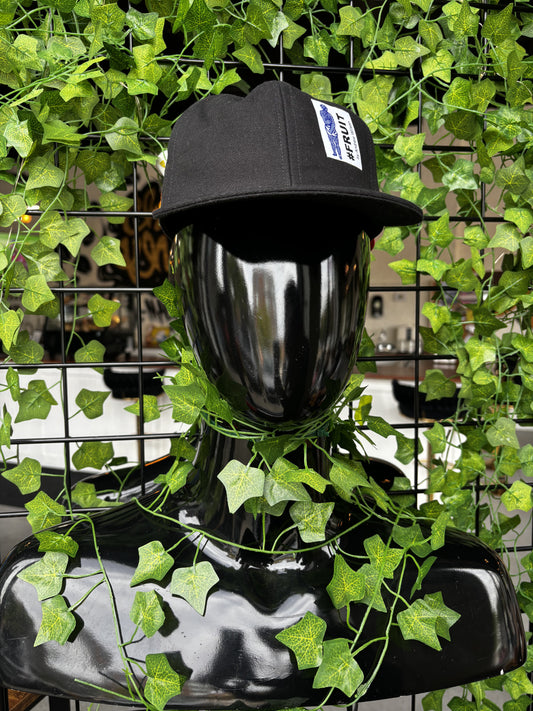 Black 6 Panel Hat